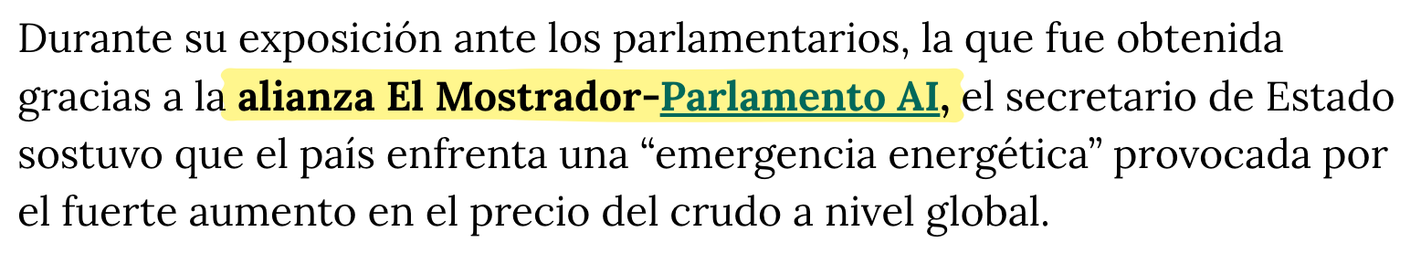 El Mostrador · Parlamento.ai